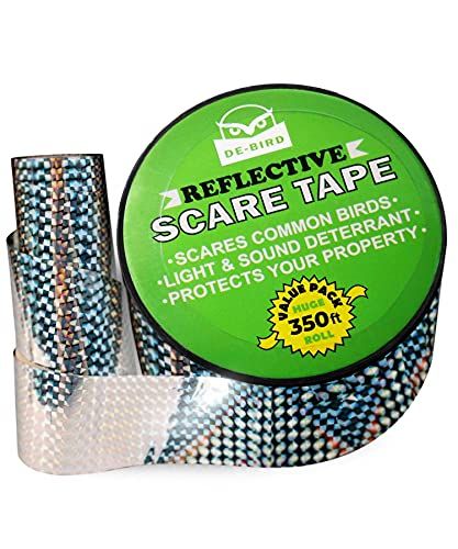 De-Bird: Scare Tape - Reflective Tape Outdoor to Keep Away Woodpecker, Pigeon, Grackles, and More. S | Amazon (US)