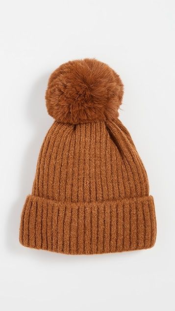Rib Lined Pom Hat | Shopbop