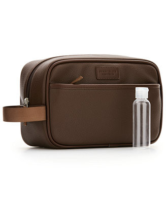 Perry Ellis Portfolio Men's Classic Pebble Textured Shave Kit Bag - Macy's | Macy's