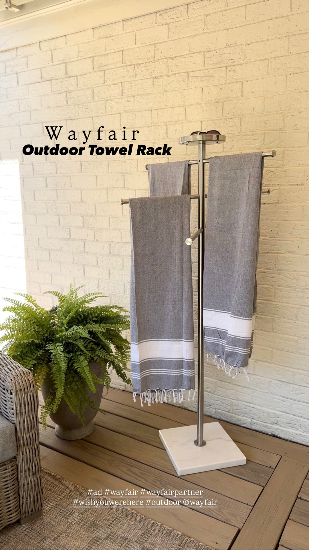 #ad  #wayfair #wishyouwerehere #outdoor #wayfairpartner

Thanks to @wayfair my outdoor space feels both beautiful and functional for Summer entertaining! ☀️

Outdoor towel rack | pool towels | Turkish pool towels | fast drying pool towels | pool accessories | pool towel drying rack

#LTKSaleAlert #LTKSeasonal #LTKHome