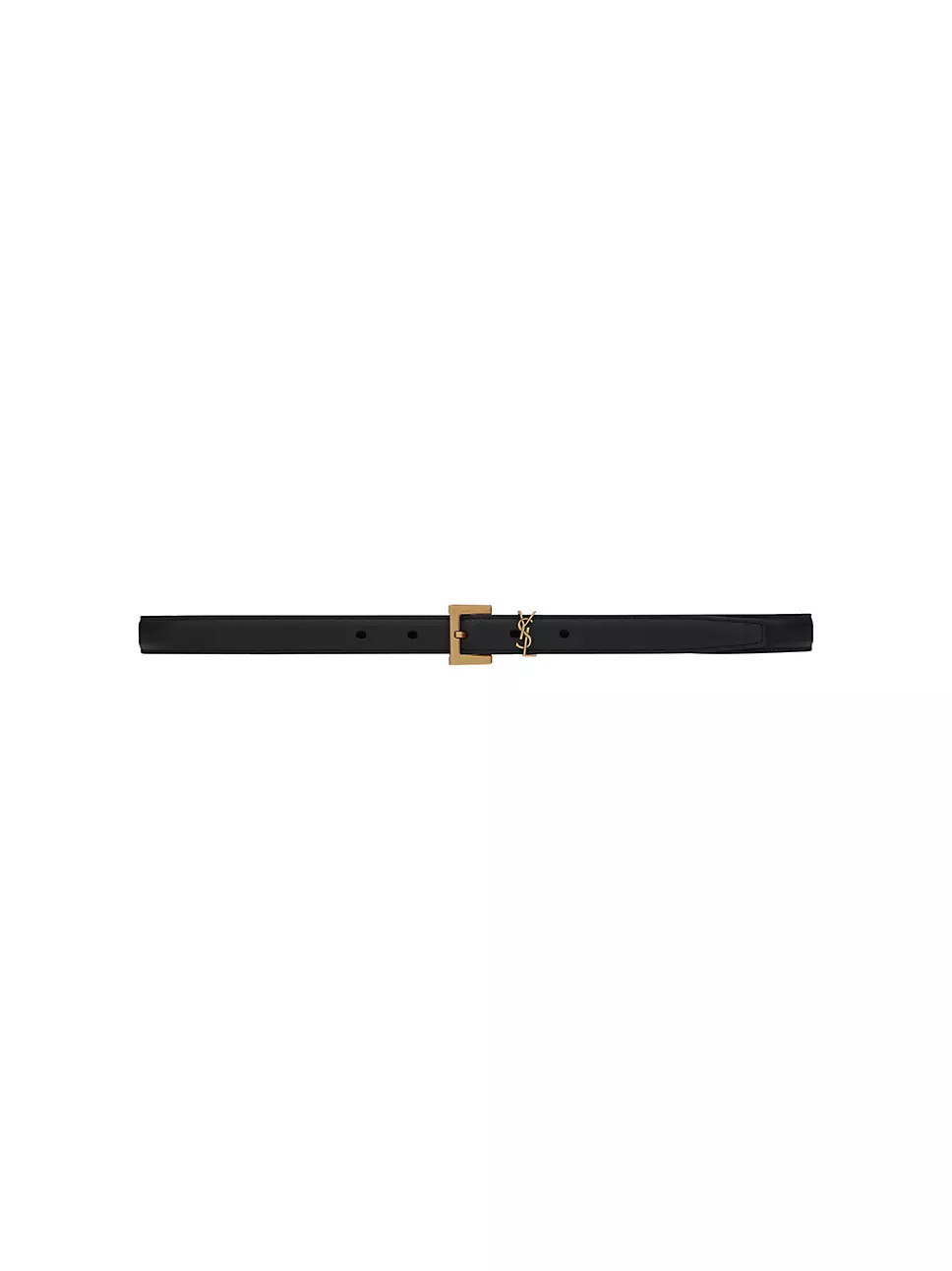 Monogram Lacquer Leather Belt | Saks Fifth Avenue