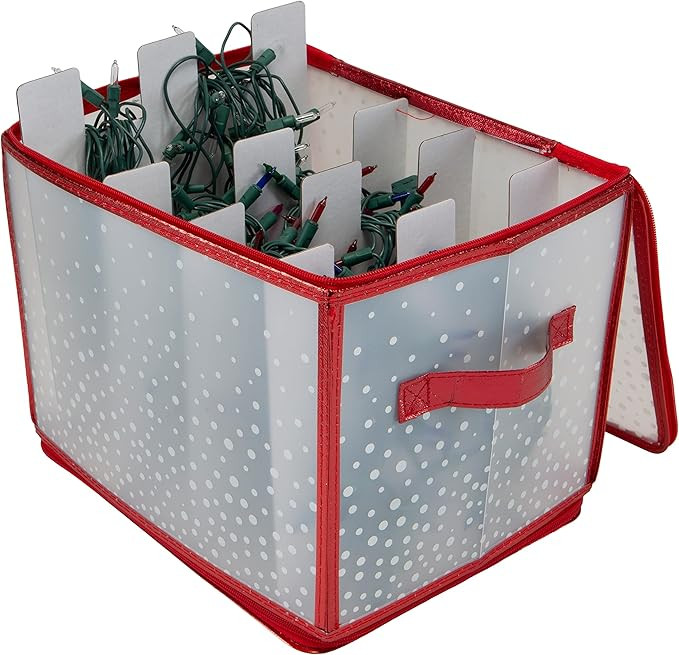 Simplify Holiday Light Organizer Box | Holds 500 Lights | Christmas Storage | Tree String Lights ... | Amazon (US)