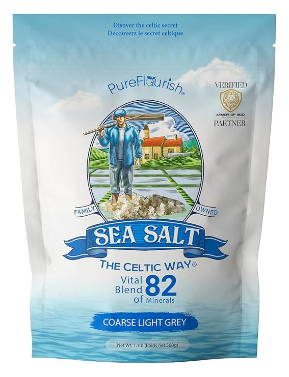 Pure Flourish Sea Salt - The Celtic Way 1.1 LB | Certified French Harvest & Import | Organic & Un... | Amazon (US)