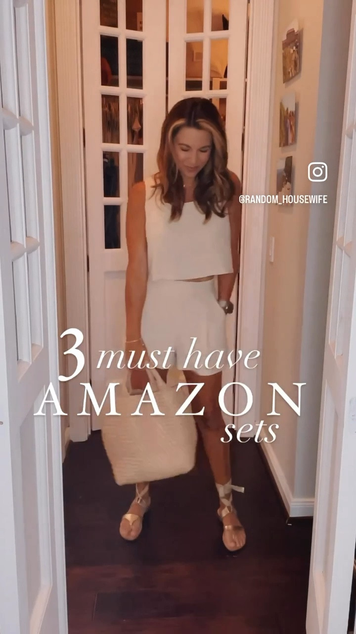 Love these matching Amazon sets, they will be on repeat all spring long.  Run TTS 

Sandal details over on IG with code 

#LTKshoecrush #LTKSeasonal #LTKstyletip