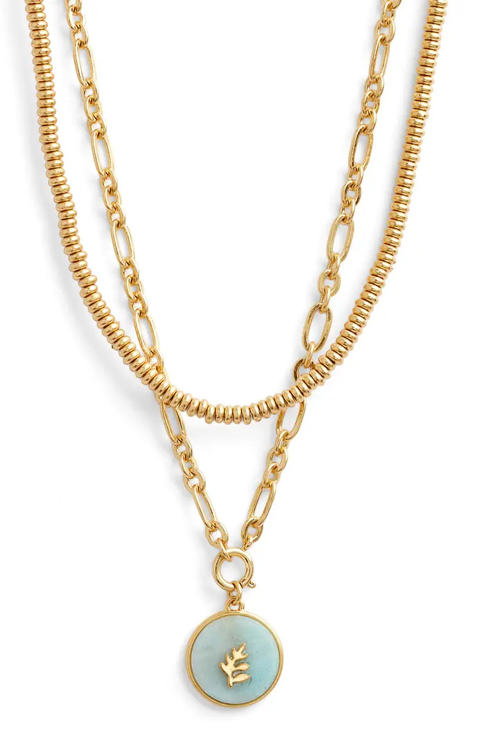 Rosemary Coin Pendant Layered Necklace | Nordstrom Rack