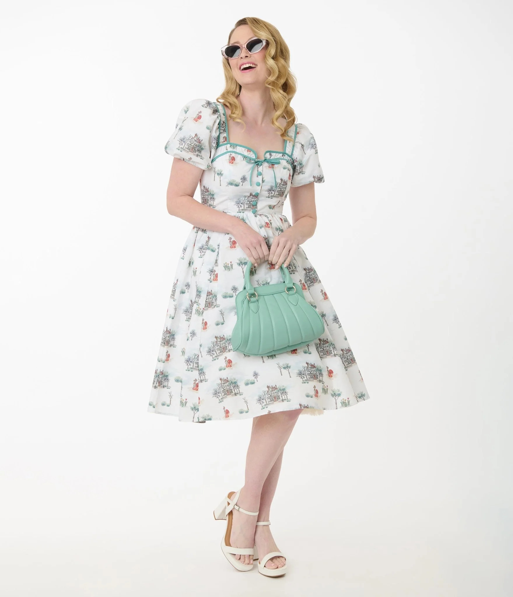 Disney's The Lady & The Tramp Collection by Unique Vintage Lady & Tramp Button Front Swing Dress | UniqueVintage