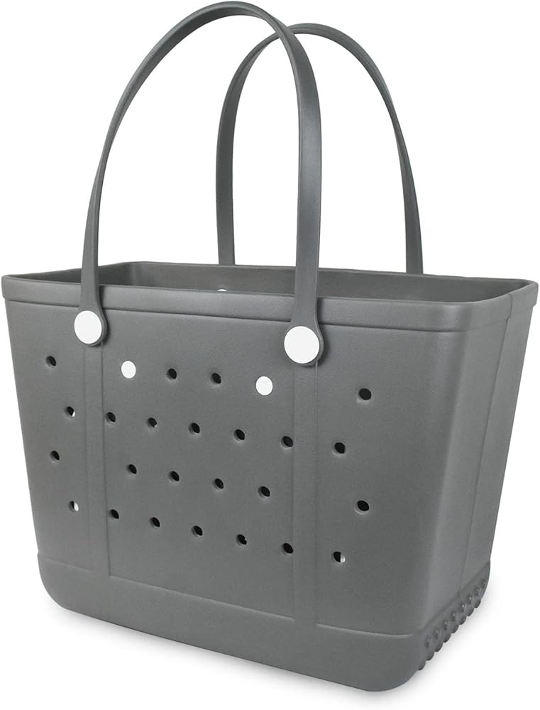 Lightweight Rubber Beach Bag X Large Tote Bag for Waterproof, Durable Open Handbag for Boat Pool ... | Amazon (US)