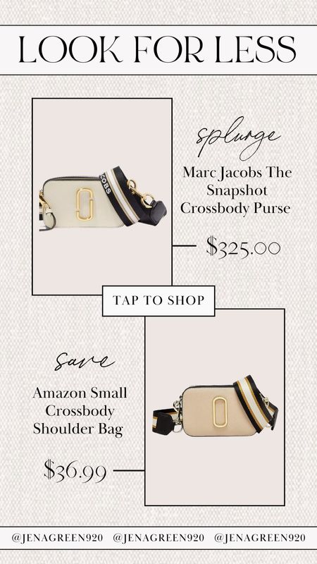 Splurge vs Save | Save vs Splurge | Look for Less | Marc Jacobs Look for Less | The Snapshot | Marc Jacobs Snapshot

#LTKunder50 #LTKsalealert #LTKstyletip
