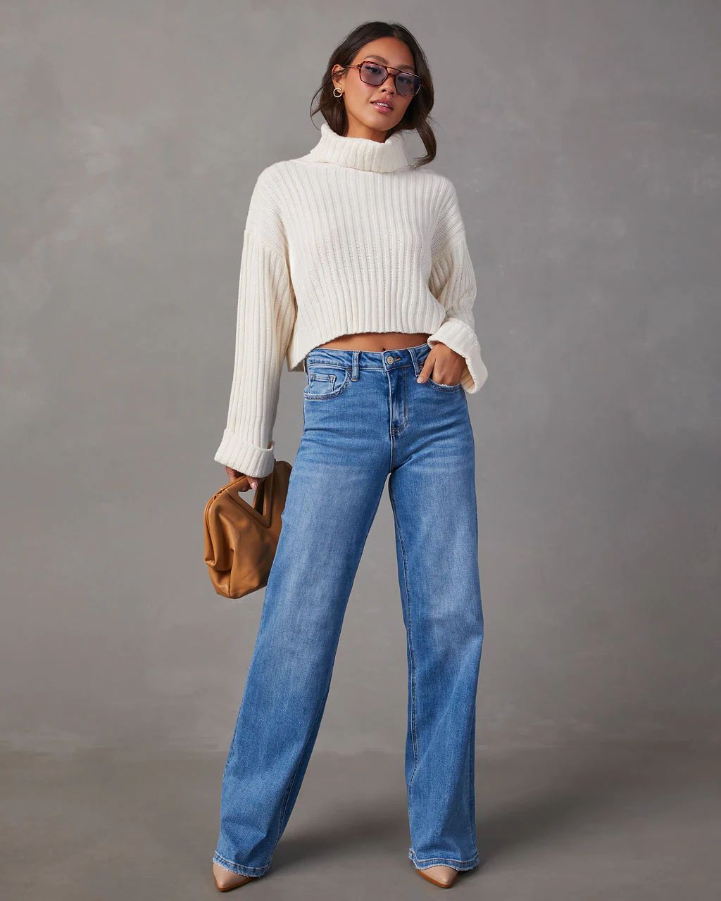 Charley High Rise Wide Leg Stretch Jeans | VICI Collection