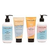 Evereden Luxury Baby Bath Gift Set, Baby Wash and Shampoo, Sunscreen, Baby Lotion, and Diaper Rash C | Amazon (US)