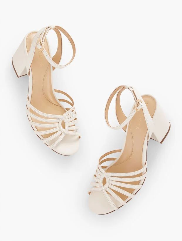 Beatrice Twist Nappa Leather Sandals | Talbots