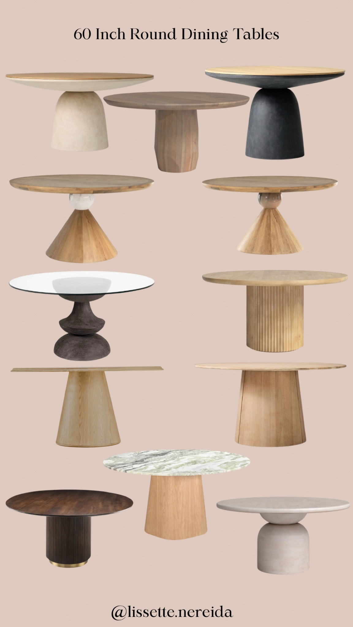 60 inches round dining tables 

#LTKHome #LTKStyleTip #LTKOver40