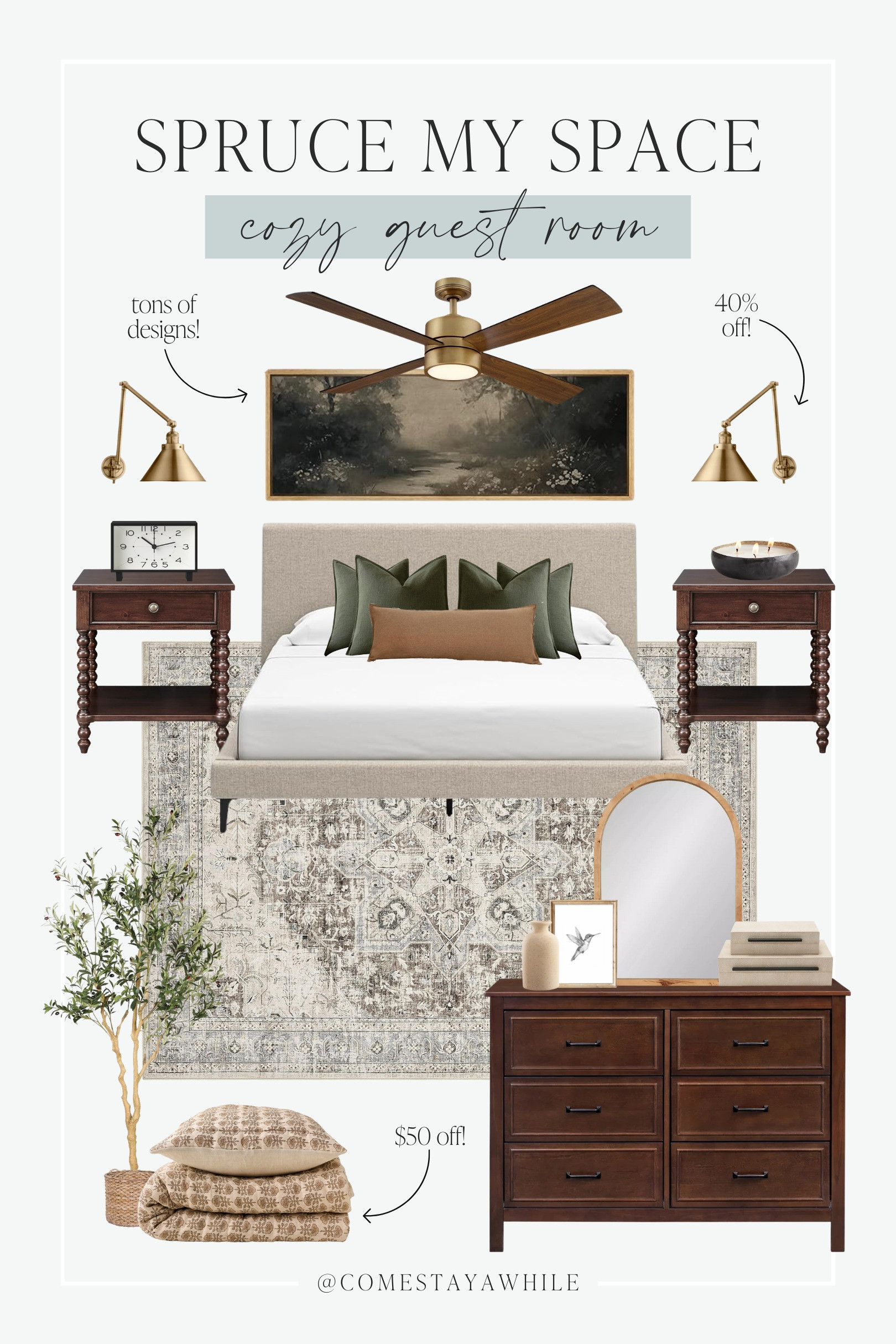 Welcome back to Spruce My Space! A series where I take pictures of your space and design them as if they were mine! 

Bedroom Design | Guest Bedroom Decor | Interior Design | Home Decor 

Come Stay Awhile, Spruce My Space, Amanda Vernaci 

 #LTKHome