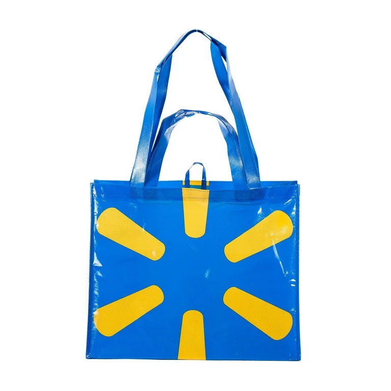 Walmart Spark Blue Large Double Handle Bag - Walmart.com | Walmart (US)