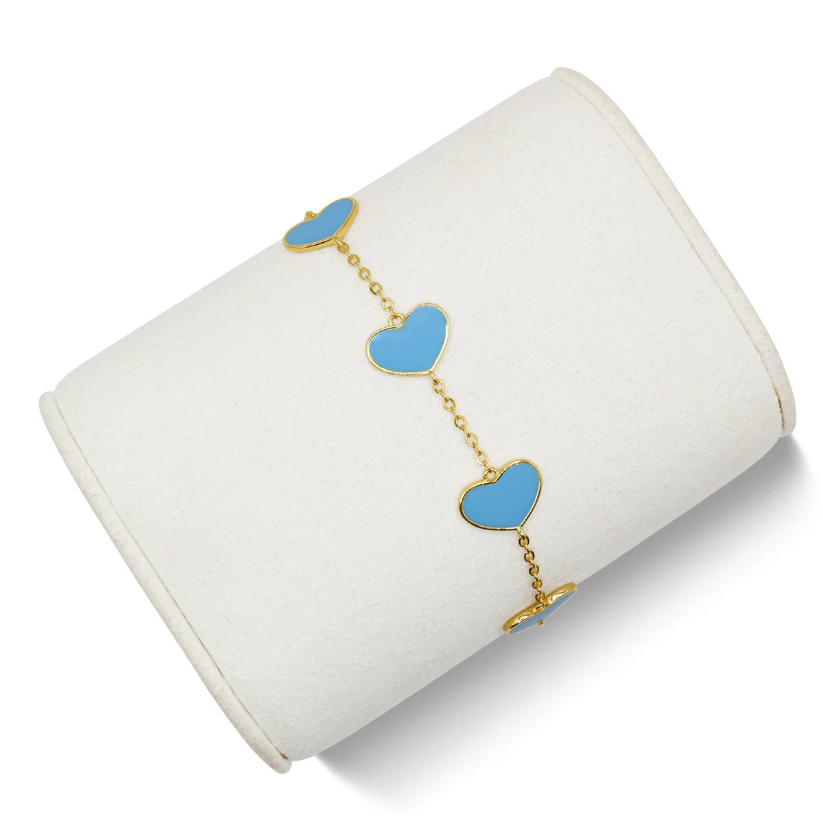 Everly- Turquoise Heart Chain Bracelet | Bowood Lane | Bowood Lane