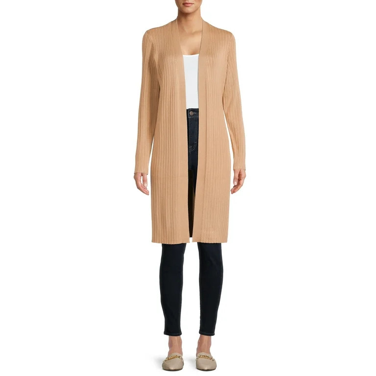 Time and Tru Women’s Ribbed Duster | Walmart (US)