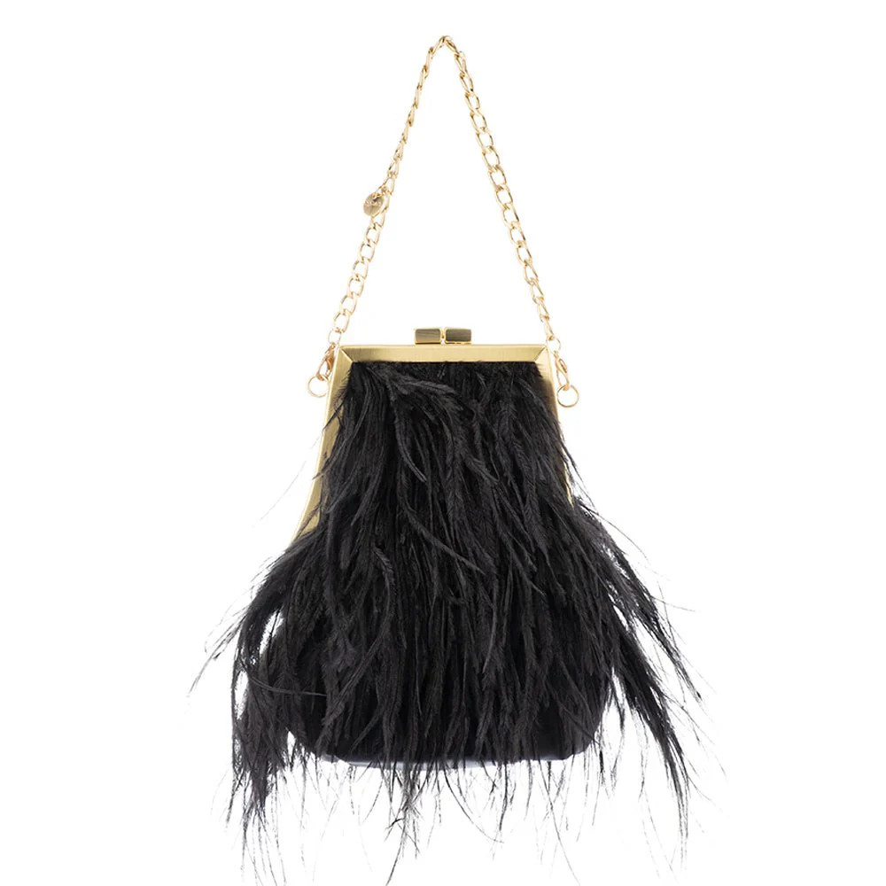 SARA Feather Frame Bag | Olga Berg (AU)
