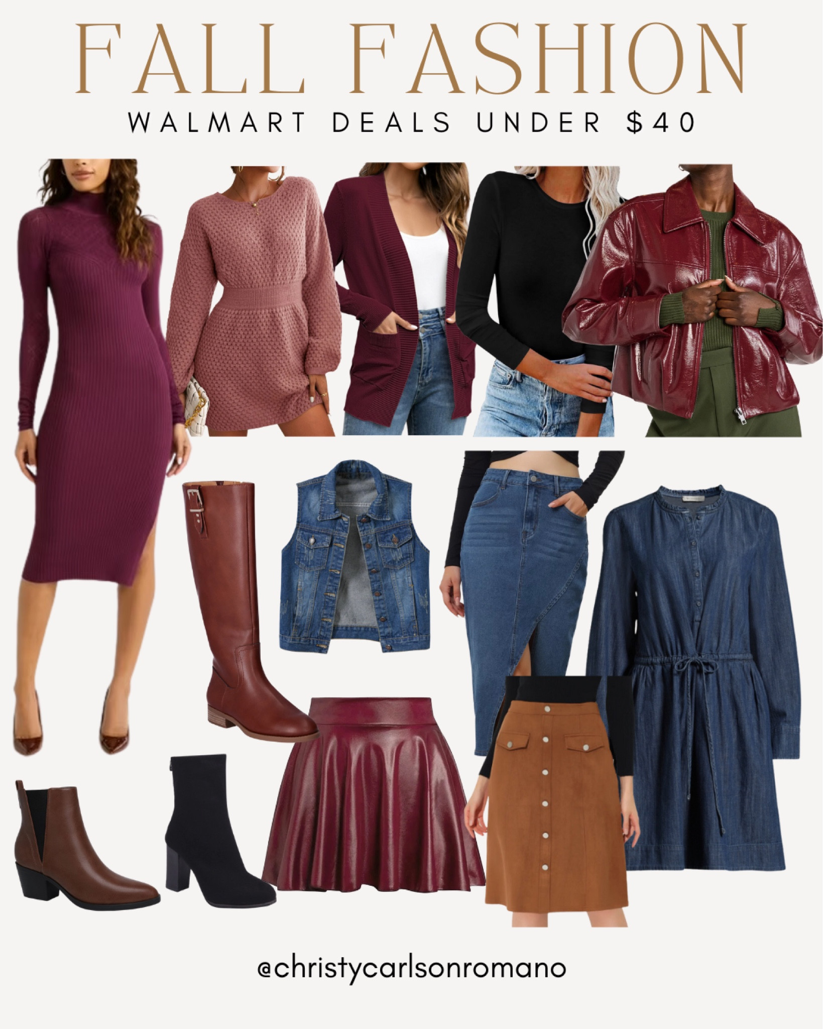 Very demure and very mindful outfits for the Fall season? I got you! Rounded up my posh fashion picks from dresses, sweaters, skirts, and boots that you can check out from Walmart. What's more exciting is that it's all under $40!
#affordablestyle #fallwardrobe #casualchic #fashioninspo

#LTKStyleTip #LTKSeasonal #LTKFindsUnder50