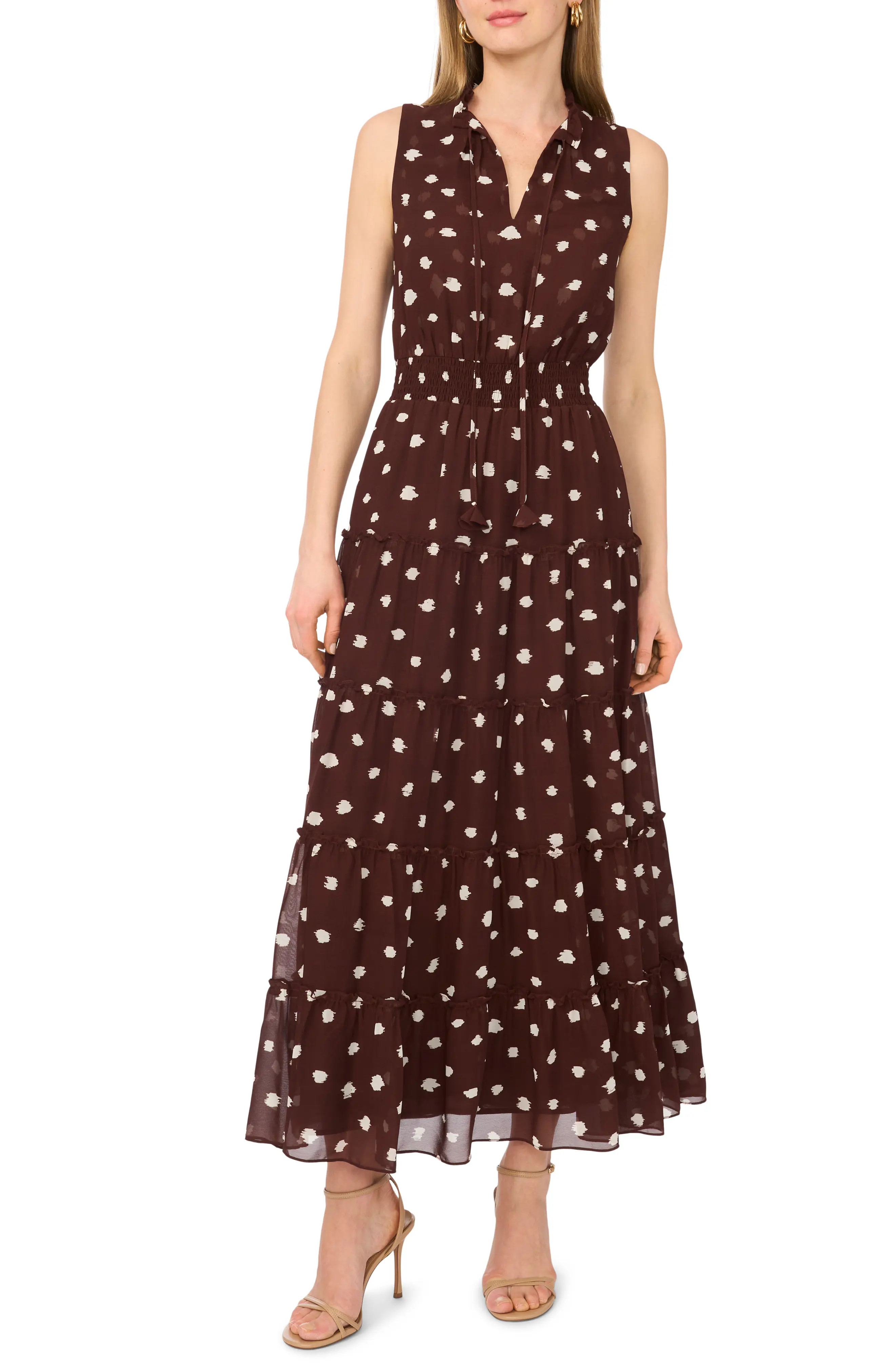 1.STATE Split Neck Maxi Dress (Women) | Nordstromrack | Nordstrom Rack