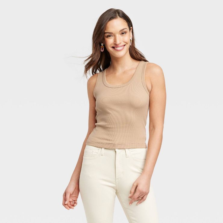 Women's Shrunken Rib Tank Top - Universal Thread™ | Target