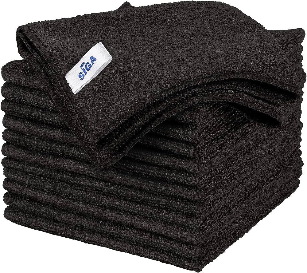 MR.SIGA Microfiber Cleaning Cloth, All-Purpose Microfiber Towels, Streak Free Cleaning Rags, Pack... | Amazon (US)