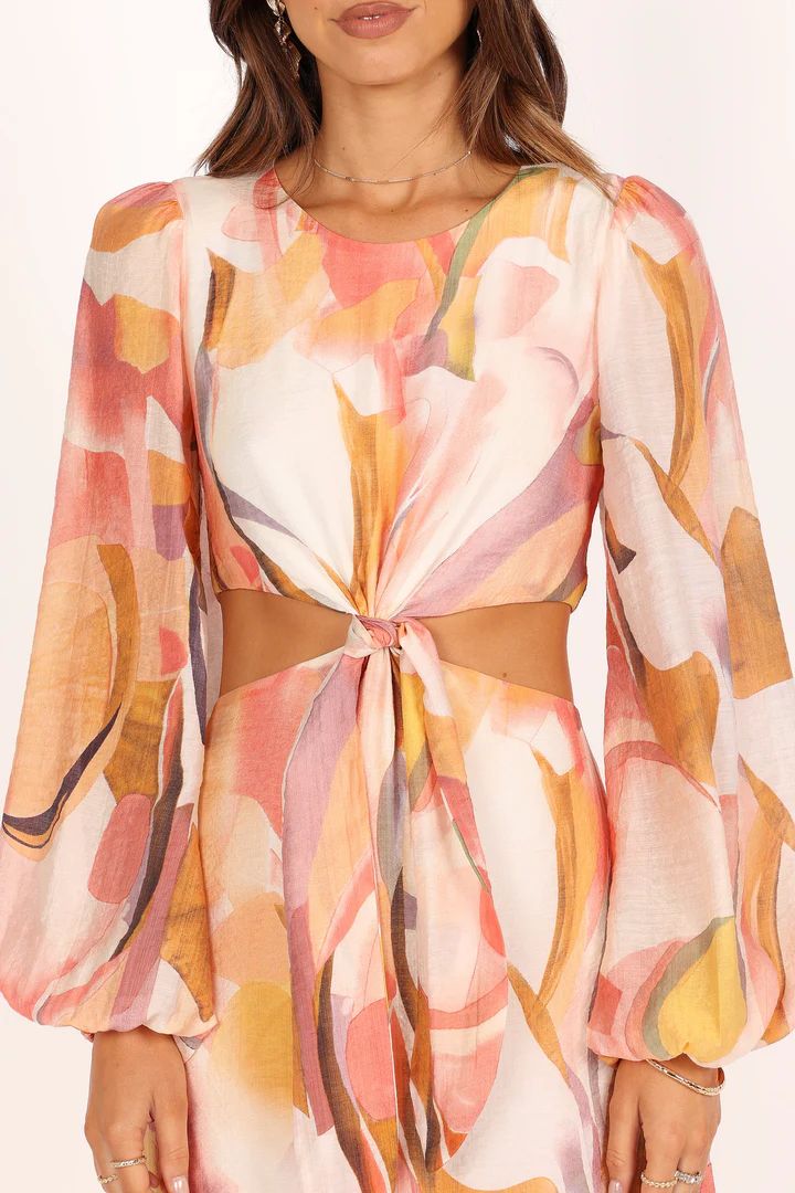 Laquin Long Sleeve Maxi Dress - Pink | Petal & Pup (US)