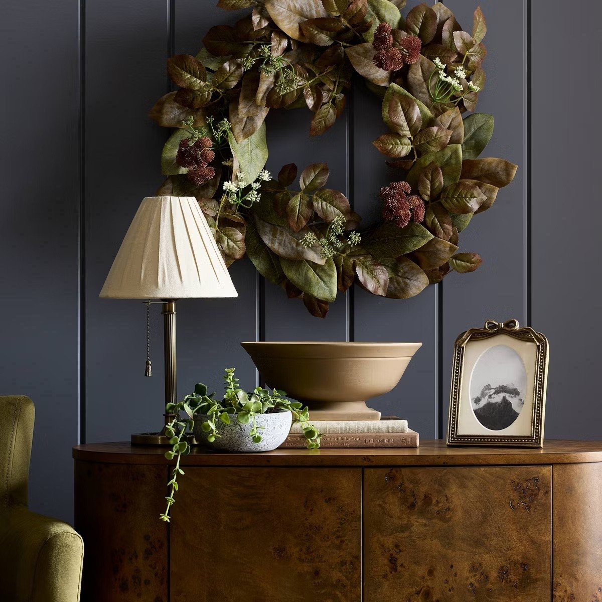 Who says this gorgeous wreath has to be for Fall?! Love this new Threshold Fall Wreath Purple/Green 
A moody classic 🤎

#LTKHome #LTKSeasonal
