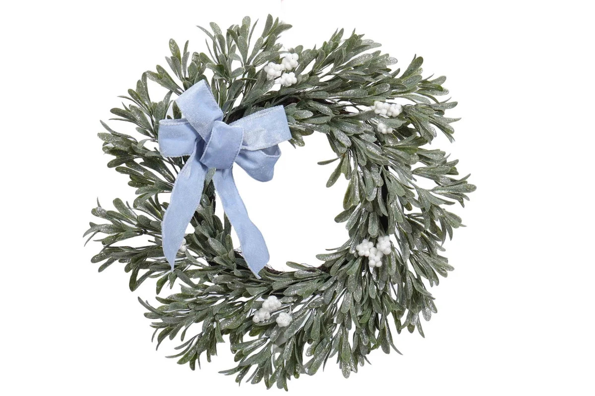 Berries and Eucalyptus Christmas Wreath, Green and White, 24", by Holiday Time | Walmart (US)