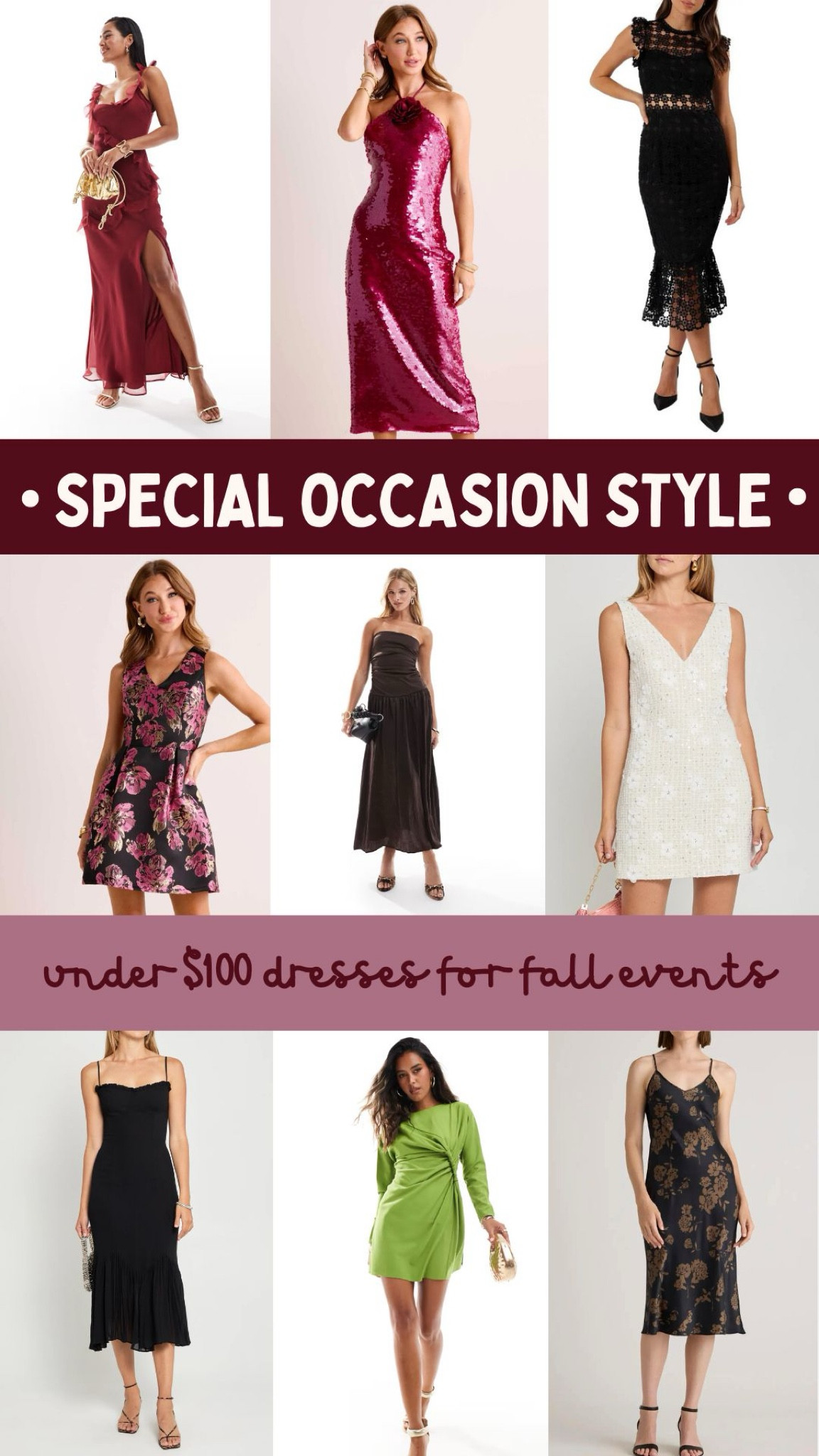 Special occasion style under $100 for fall events … 

#LTKStyleTip #LTKParties #LTKFindsUnder100