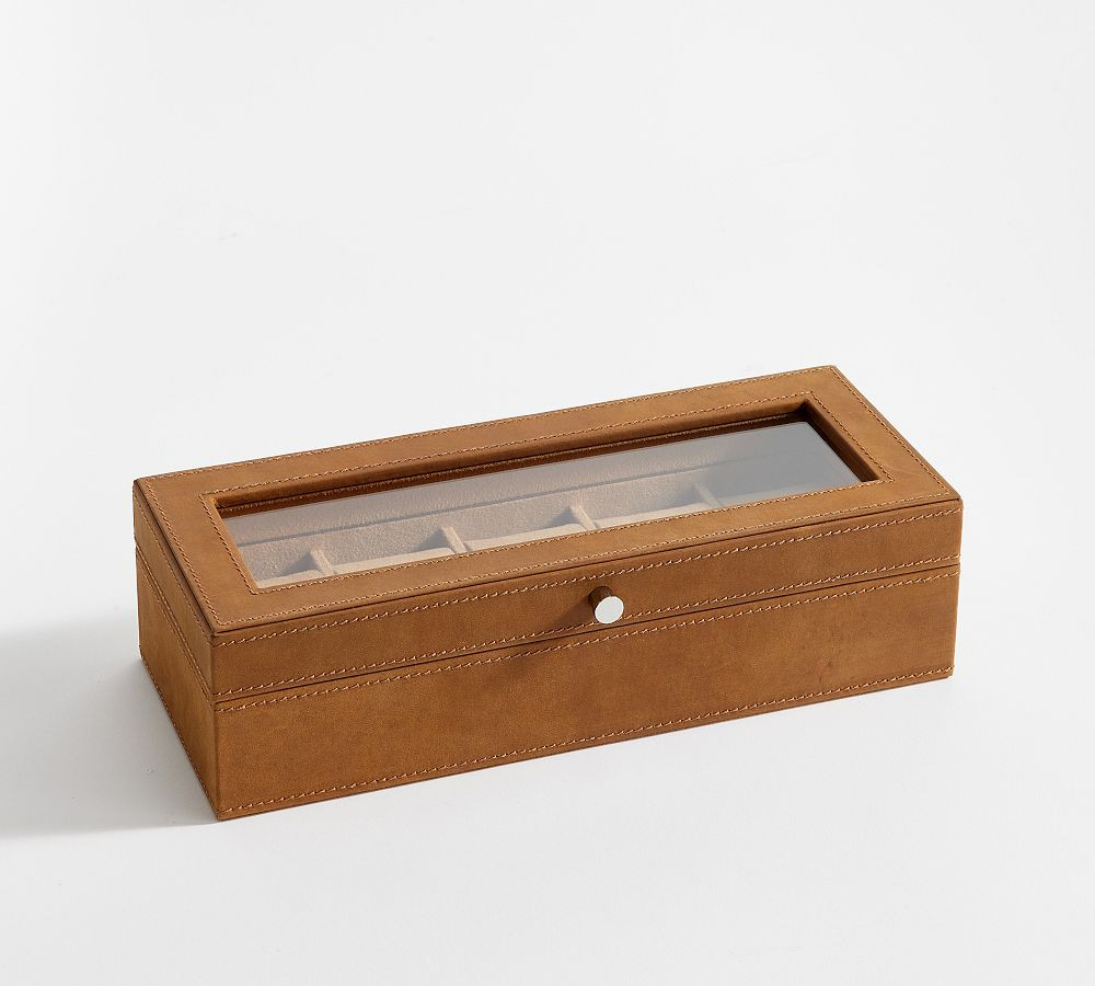 Grant Leather Watch Box | Pottery Barn (US)
