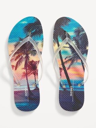 Printed Flip-Flop Sandals for Women (Partially Plant-Based) | Old Navy (US)
