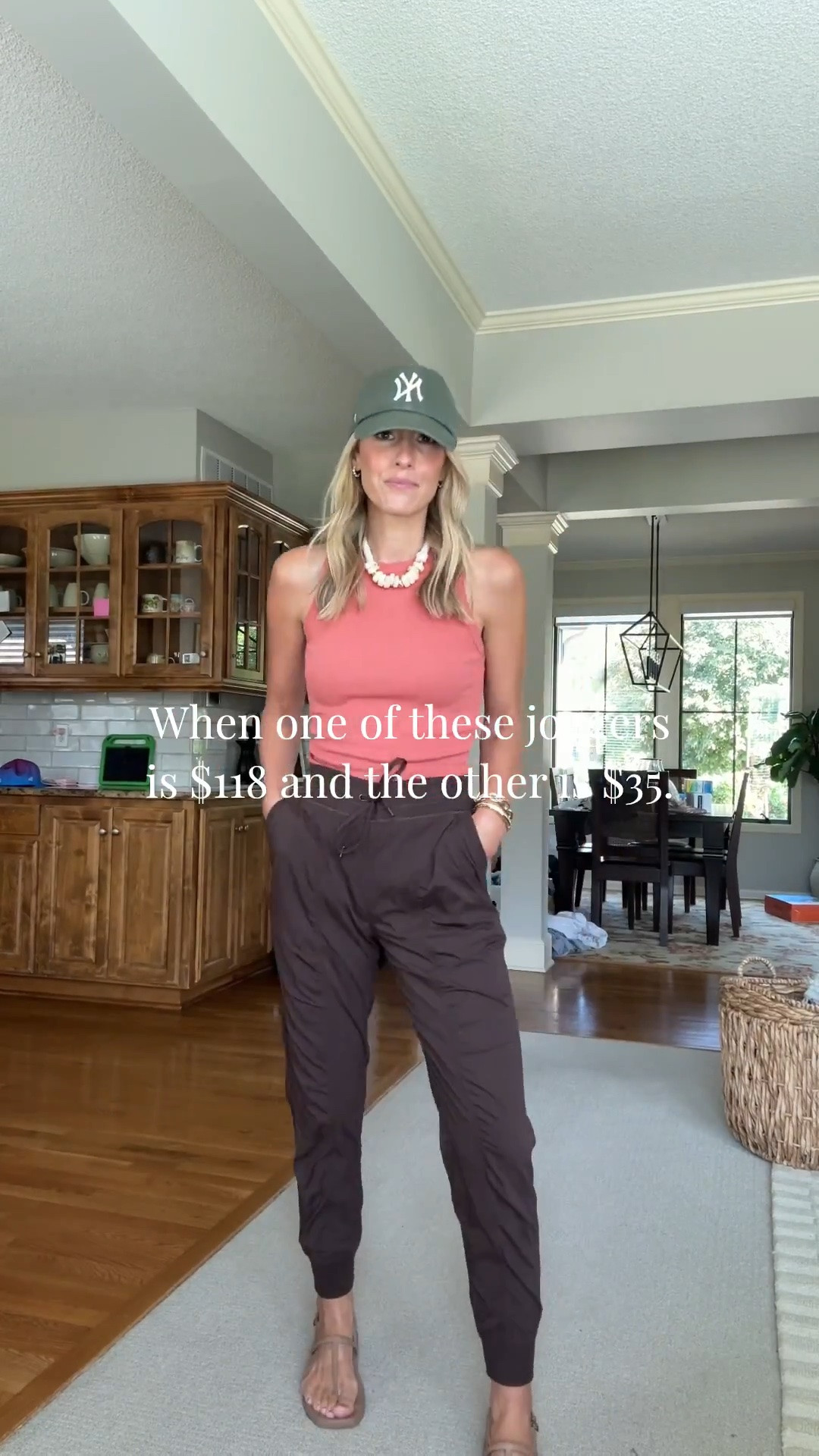 These joggers are basically identical except one is over $100 and the other is $35!!  Can you guess?!  I’m in a M and paired it with my favorite tank!

#LTKActive #LTKOver40 #LTKmomlife