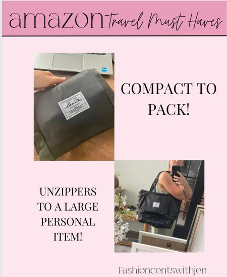 The best travel hack! Expandable tote. Folds up tiny in your luggage then you can expand it for a personal item if you buy too many things! 

Travel items
Amazon travel
Travel must have 