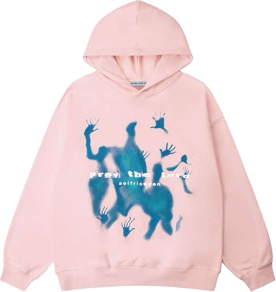 Aelfric Eden Graphic Hoodies Vintage Printed Hoodie Sweatshirt Casual Oversized Long Sleeve Stree... | Amazon (US)