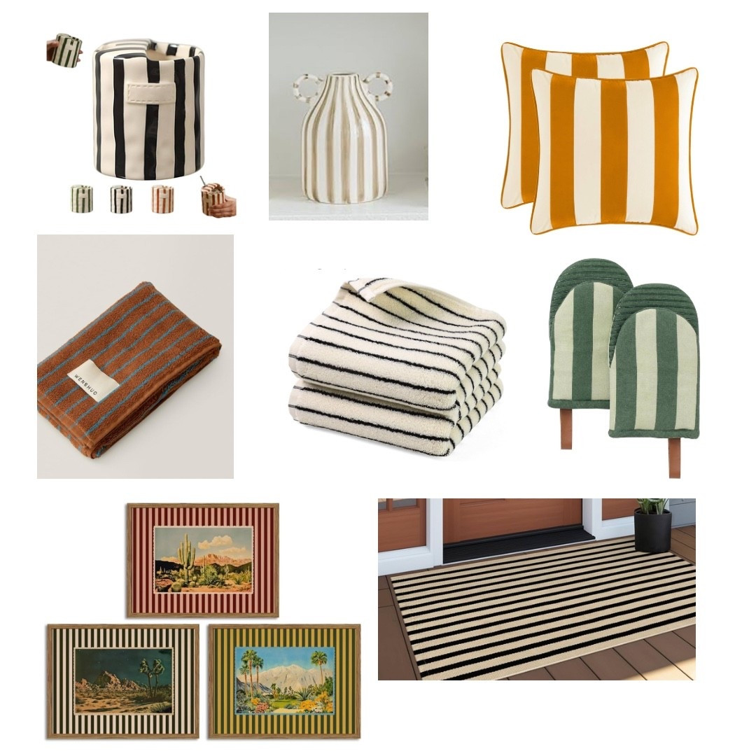 Amazon trendy striped home decor 

#LTKSeasonal #LTKHome #LTKmomlife