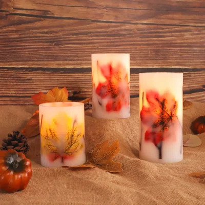 Fall LED Flameless Candles – Battery Operated, Remote & Timer Included. | Wayfair Professional