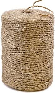 Amazon.com: PerkHomy Natural Jute Twine 600 Feet Long Twine String for Crafts Gift Wrapping Packi... | Amazon (US)