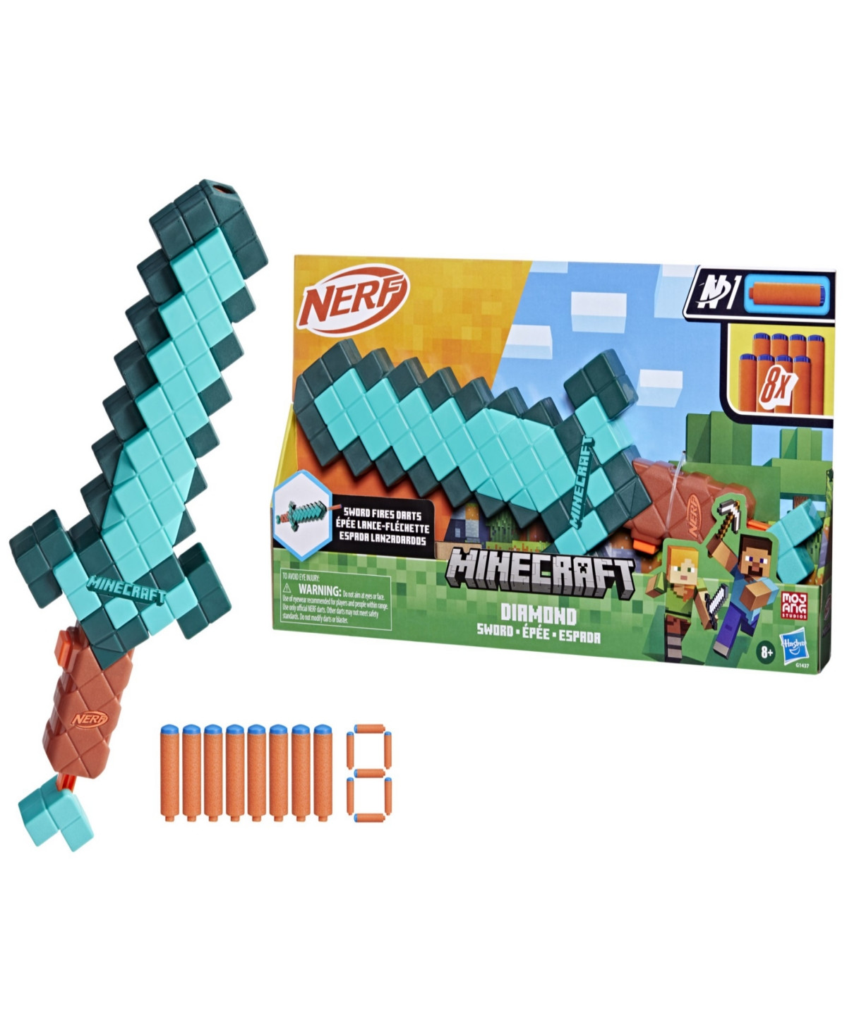 Nerf Minecraft Diamond Sword - Multi | Macy's