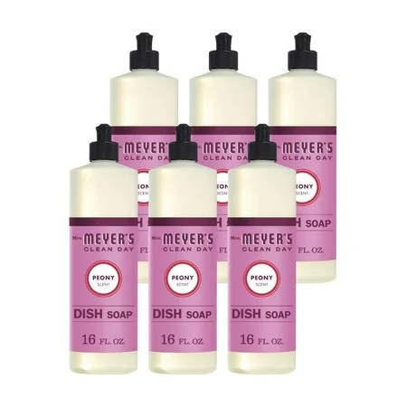Mrs. Meyer's Liquid Dish Soap Peony, 16 OZ (Pack of 6) | Walmart (US)