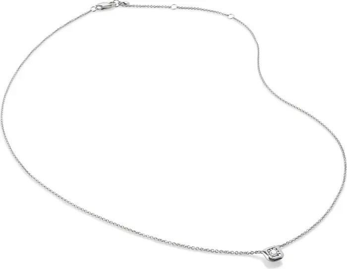 Monica Vinader Asscher Lab Created Diamond Pendant Necklace | Nordstrom | Nordstrom