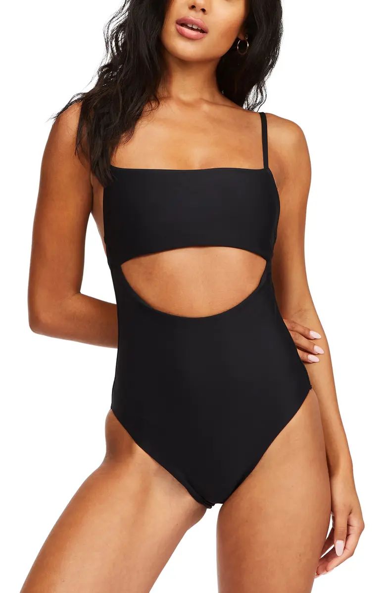 Billabong Sol Searcher Cutout Recycled Nylon One-Piece Swimsuit | Nordstrom | Nordstrom