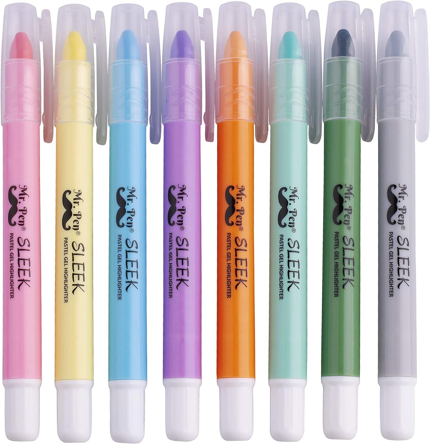 Mr. Pen- Bible Highlighters, Pastel Gel 8 Pack, Assorted Colors, Highlighters No Bleed, Highlight... | Amazon (US)