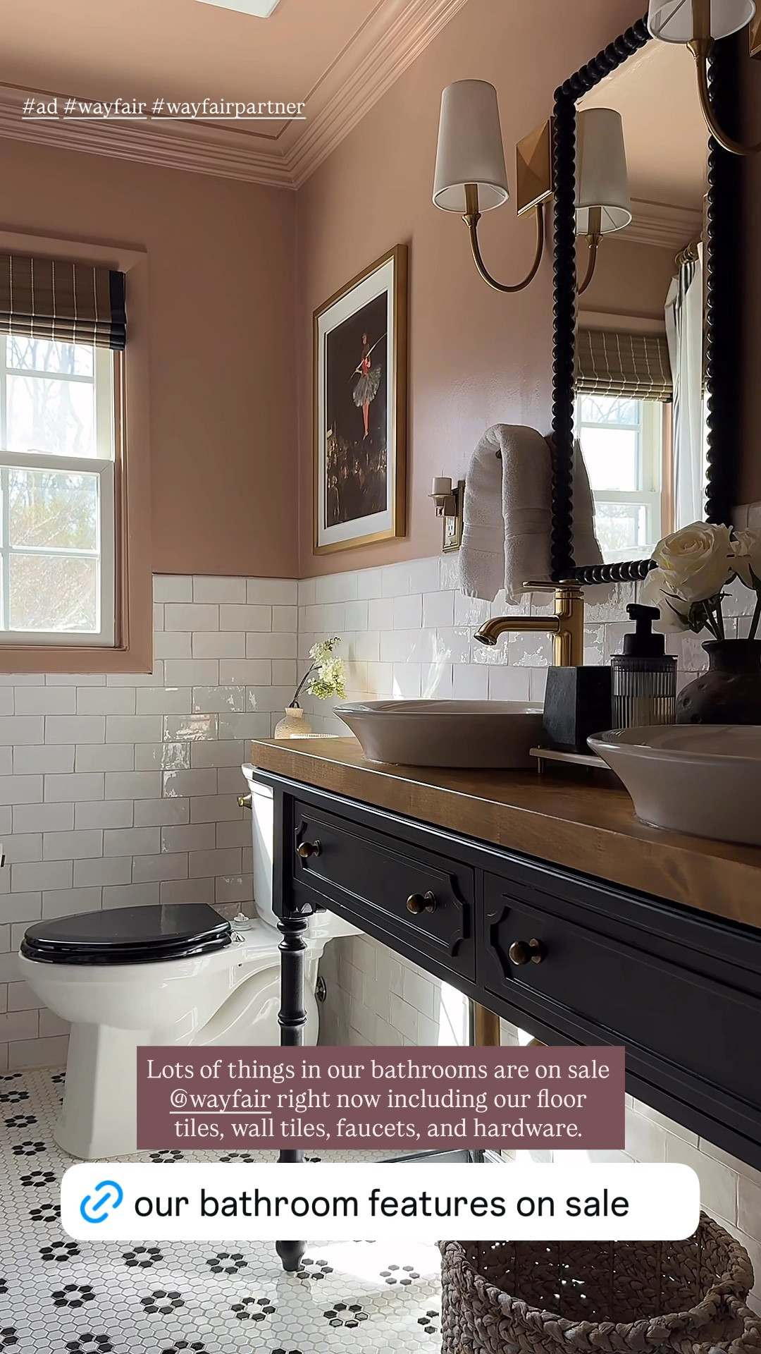 Planning a bathroom makeover this year? Now is a great time to get tile, vanities, faucets, and lighting on sale for up to 60% off at @Wayfair! (Get free, fast shipping over $35.) I’ve linked a few favorites on sale from our own bathrooms + others I love. #ad #wayfairpartner #wayfair 


#LTKHome #LTKSaleAlert