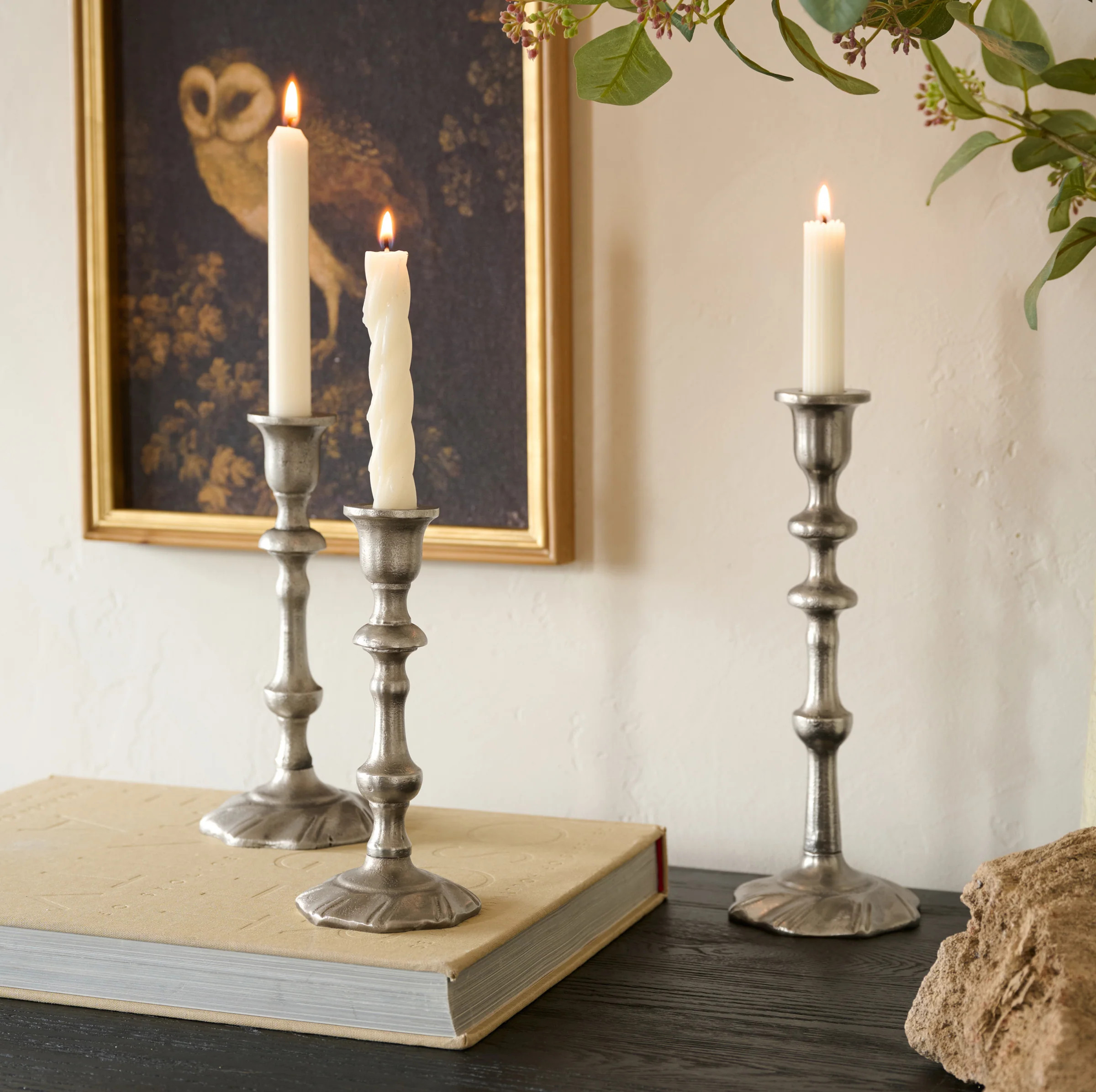 Elise Antique Inspired Taper Holder | Magnolia