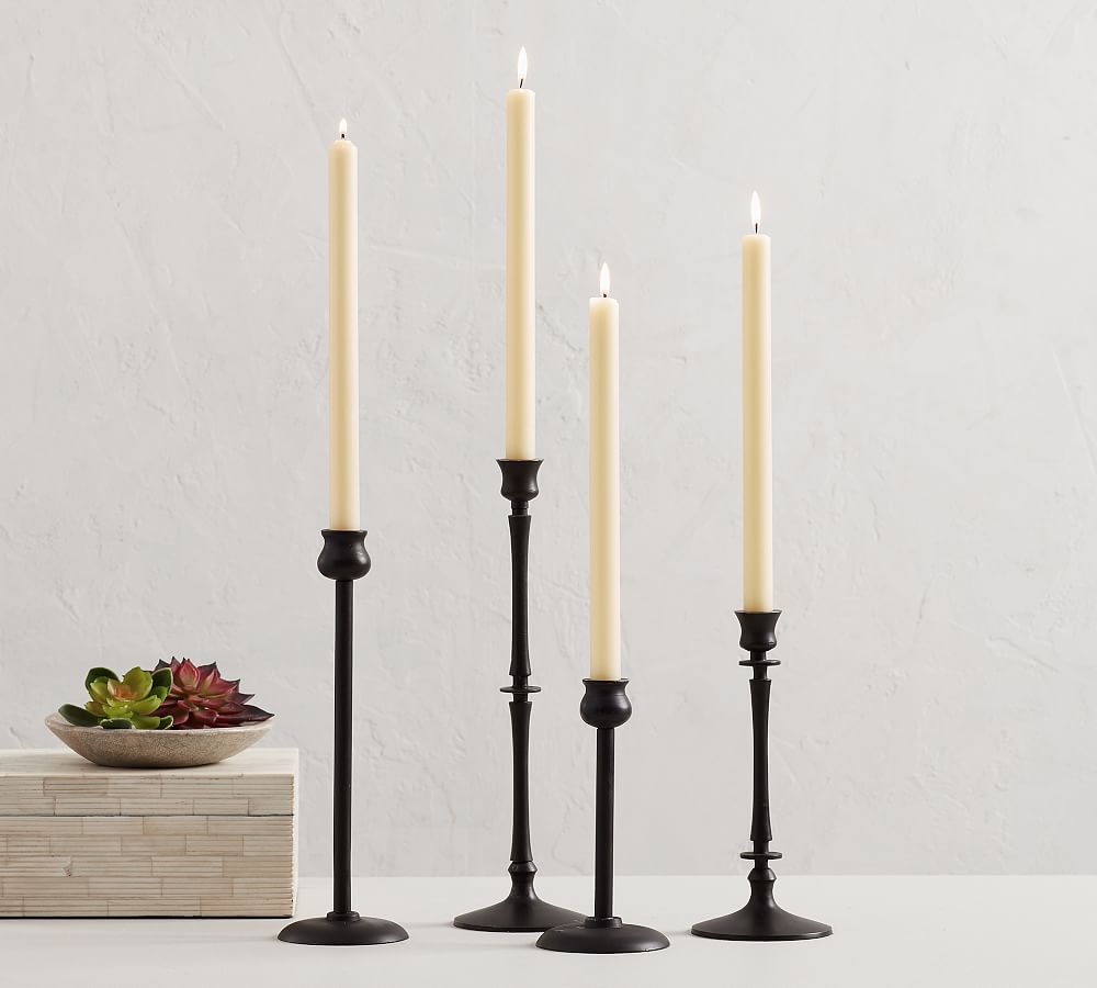 Booker Taper Candleholders | Pottery Barn (US)