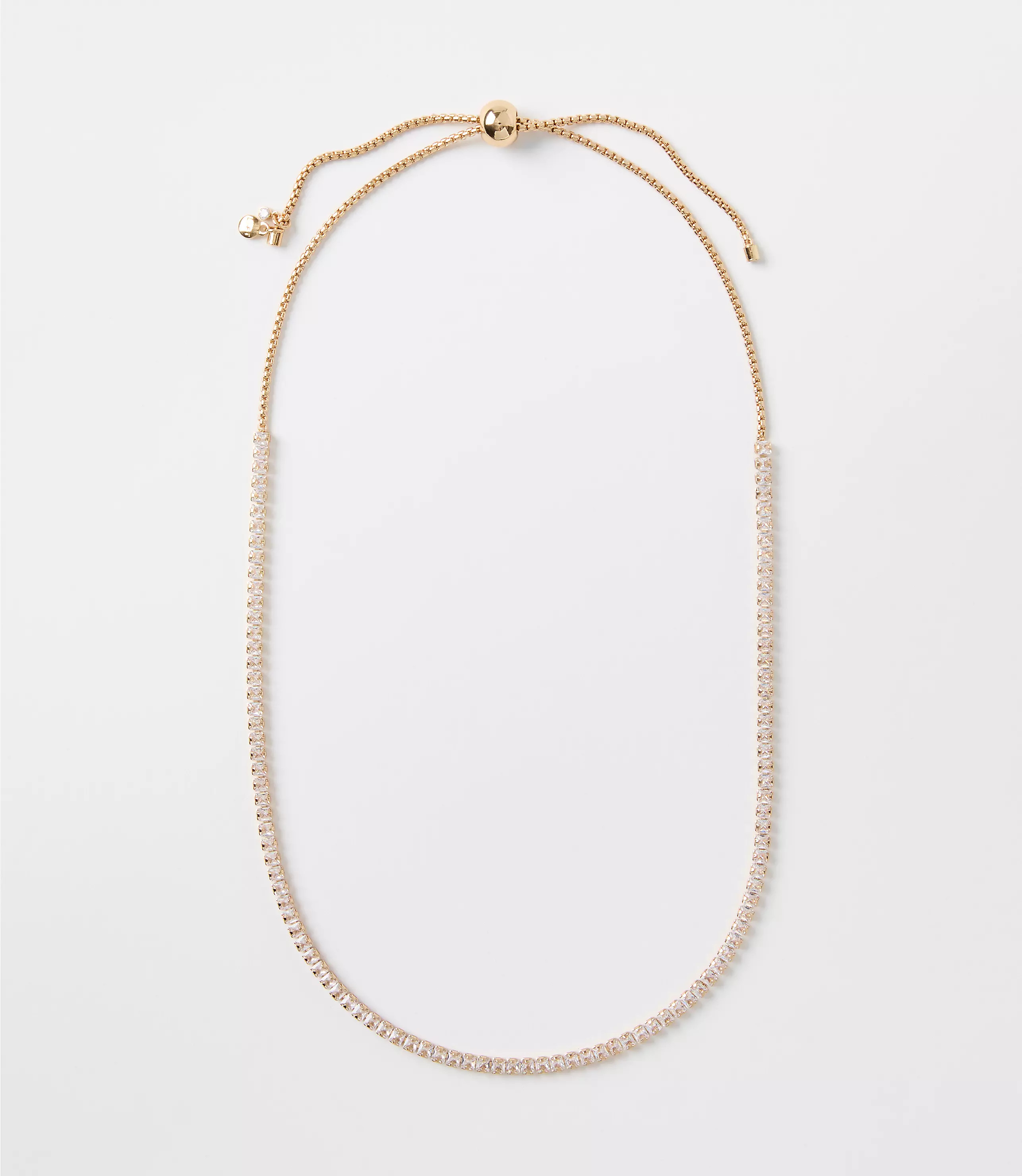 Pull Tie Tennis Necklace | LOFT