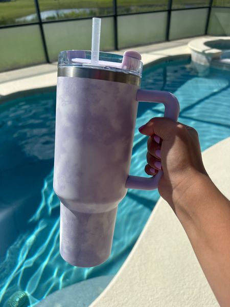 Stainless steal 40oz water tumbler with handle, straw, and straw cleaner |  under $30 | tie dye | cup | workout | fitness 

#LTKfitness #LTKhome #LTKfindsunder50