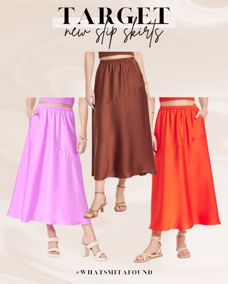 New Target slip skirts, just $28! Slip skirt, satin slip skirt, spring slip skirt, summer slip skirt, trendy slip skirt, affordable slip skirt, midi slip skirt, brown slip skirt, purple slip skirt, red slip skirt, colorful slip skirt, pocket slip skirt, Target midi skirt, Target satin skirt, elastic waistband slip skirt, cute slip skirt, midi satin skirt, trendy midi skirt, trendy satin skirt 

#LTKfindsunder50 #LTKSeasonal #LTKfindsunder100