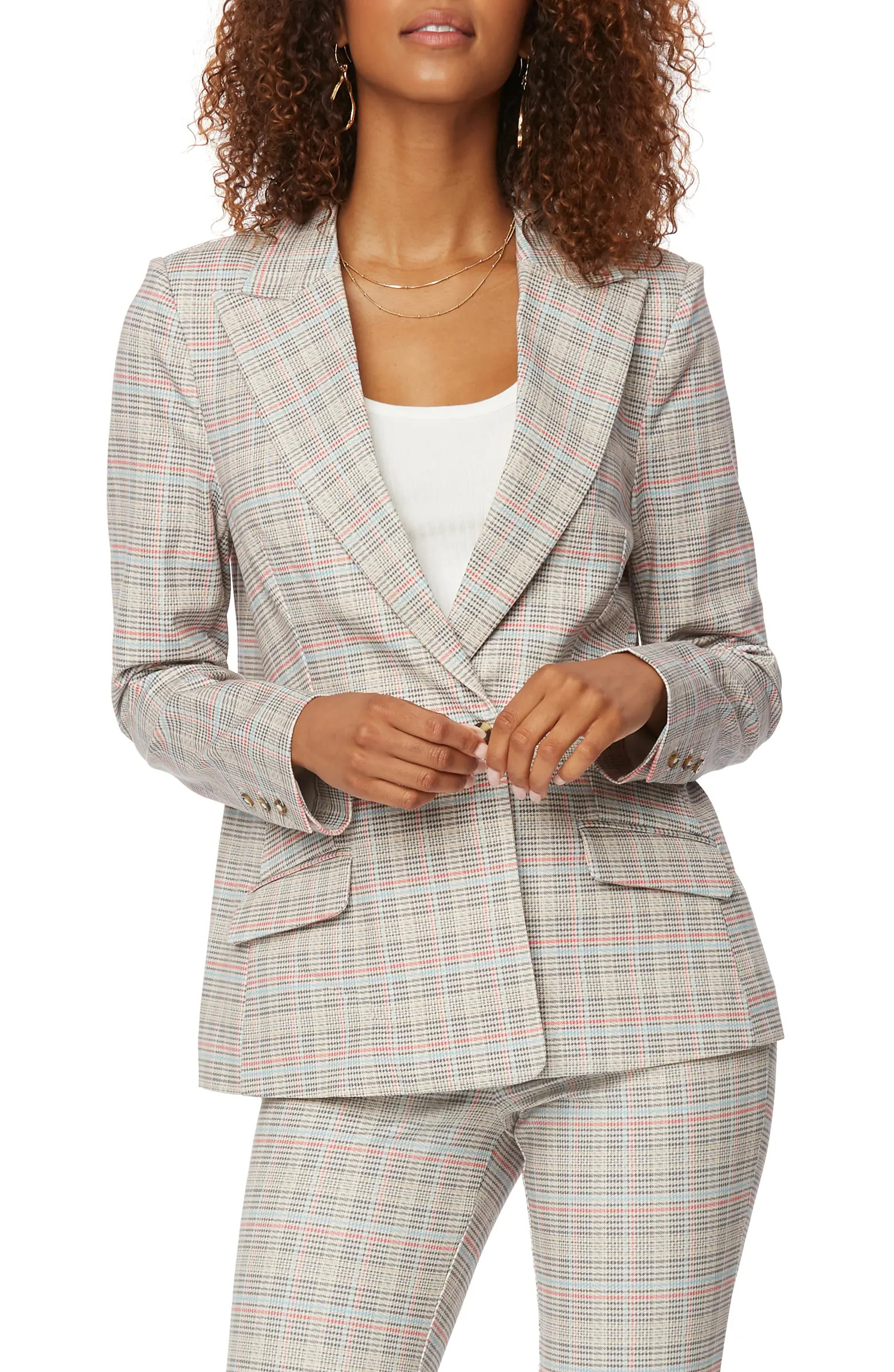 NYDJ Modern Plaid Ponte Knit Blazer | Nordstrom | Nordstrom