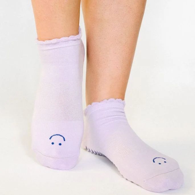Happy Grip Socks - Lavender (Barre / Pilates) | simplyWORKOUT